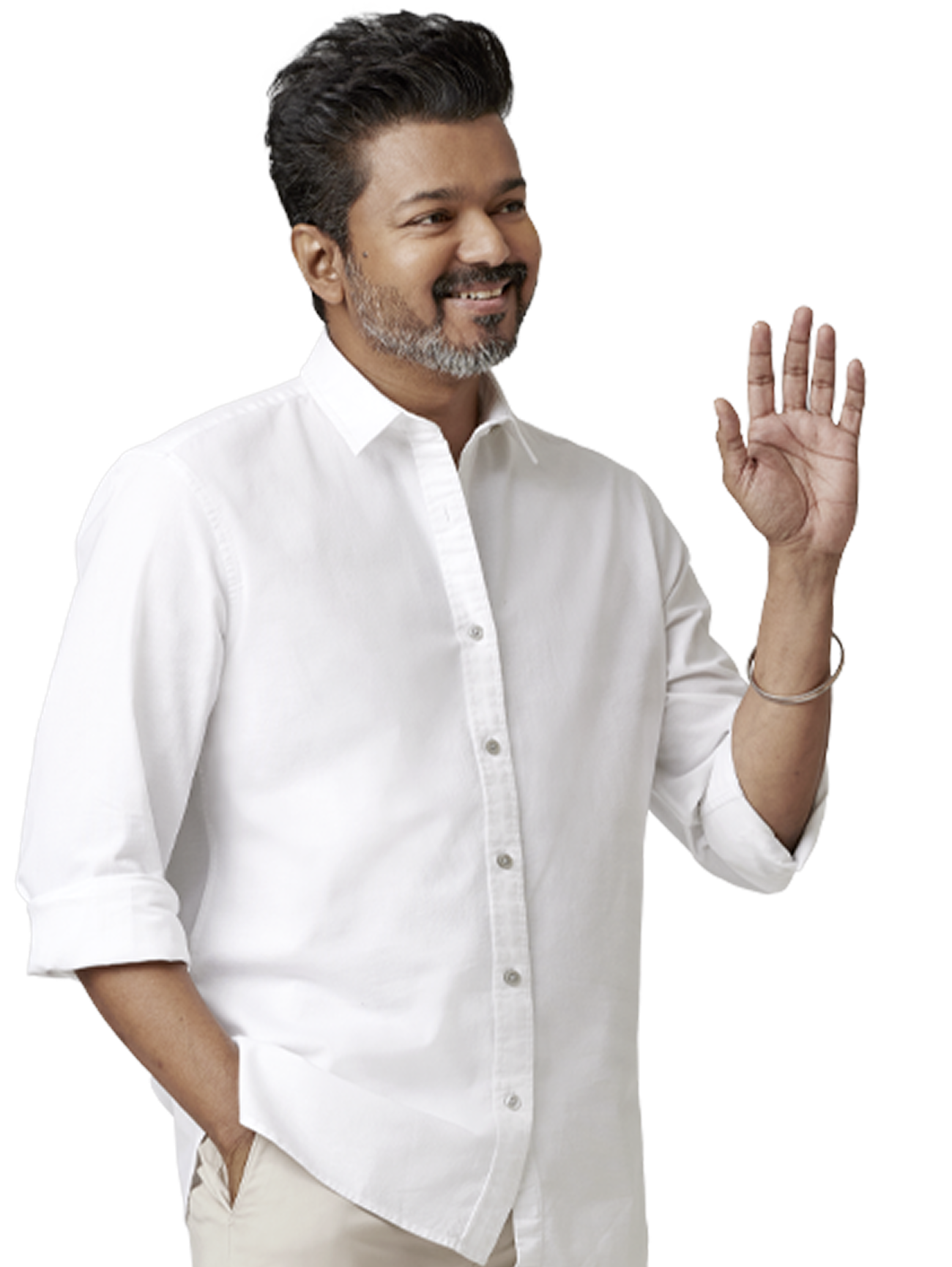 TVK leader Vijay in an official party portrait